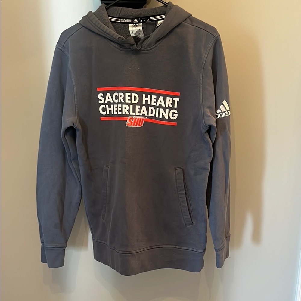 Adidas Gray Sacred Heart Cheerleading Hoodie
